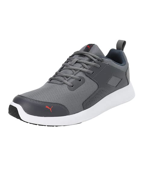 Buy Puma Mens Impel Castlerock-High Risk Red-Ebony Sneaker - 6UK ...