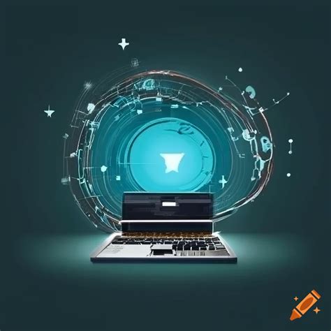 Logo design for computer system servicing company on Craiyon