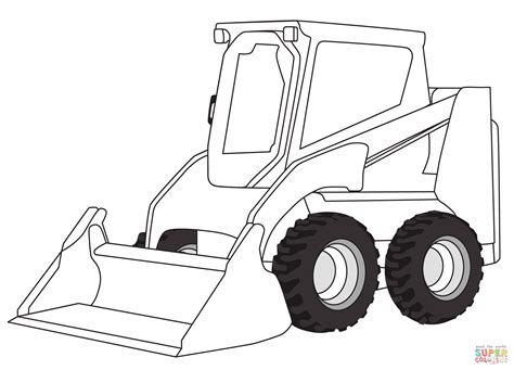 Skid Steer Loader coloring page | Free Printable Coloring Pages ...