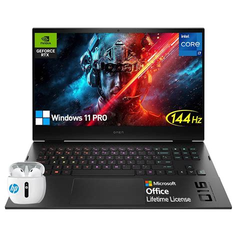 HP Omen Gaming Laptop 3060, 144Hz FHD IPS 16 Inch Laptop Gaming, Intel ...