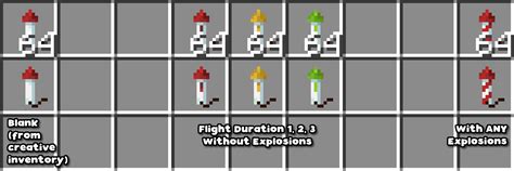 Firework Rocket Colors - Minecraft Resource Pack