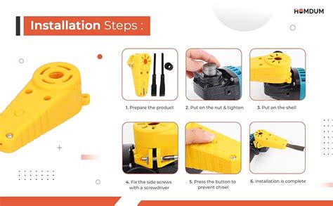 HOMDUM Wood Carving Electric Chisel Attachment for 4" Angle Grinder ...