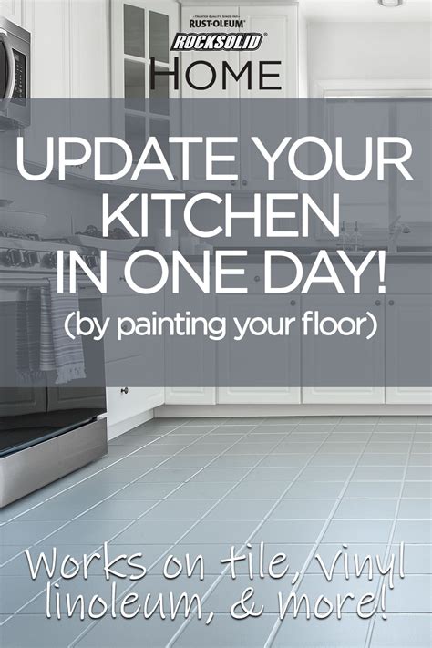 Transform the look of your kitchen in a day by painting your floor ...