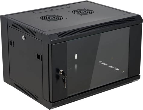 6U 600 x 600 Wall Mount Rack Cabinet, With Fan and Shelf, 600 x 600mm ...