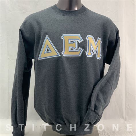 Delta Epsilon Mu | Greek clothing, Line jackets, Sweatshirts