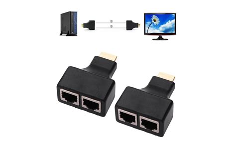 Amazon.in: Buy Technotech HDMI Extender Over Cat5e/Cat6 Cable Upto 30 ...