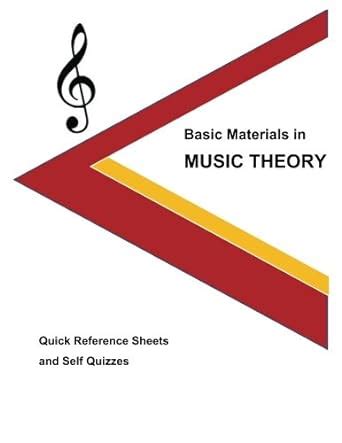 Basic Materials in Music Theory: Quick Reference Sheets and Self ...