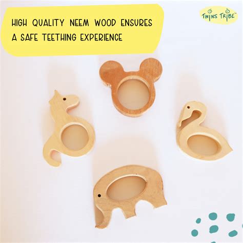 Neem Teethers and Rattles Toys Gift Set for Twins – Twins Tribe