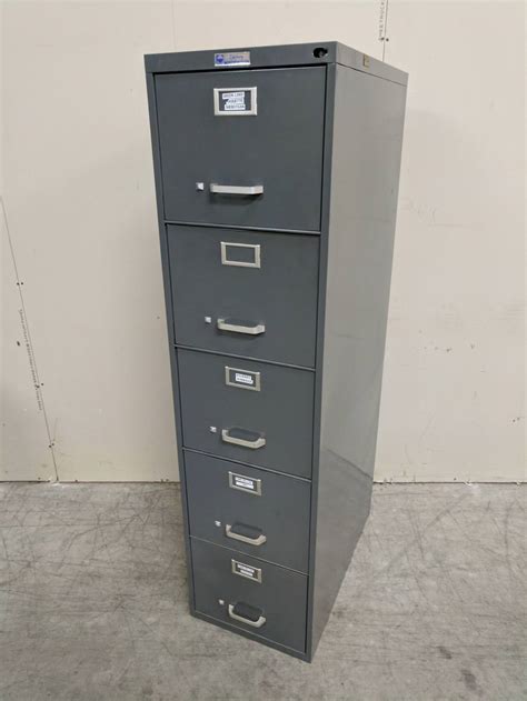 Gray Gray Century 5 Drawer Vertical File Cabinet by Century