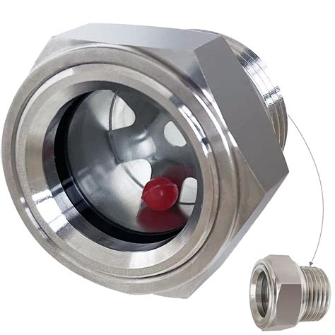 Buy 3/4"NPT Male 304 Stainless Steel Oil Glass Hex Head Plug Liquid ...