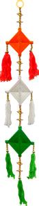 RN Creations National day flavour Tri color/Tiranga Woolen kite hanging ...