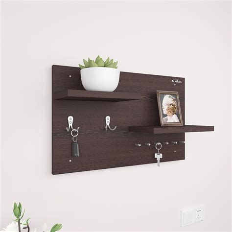 Anikaa Vintage Entryway Shelf/Wooden Wall Mounted Key Holder/Wooden Key ...