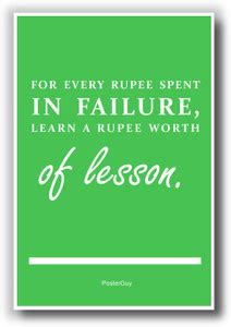 Every Rupee Inspirational Quote Poster Paper Print - Quotes ...