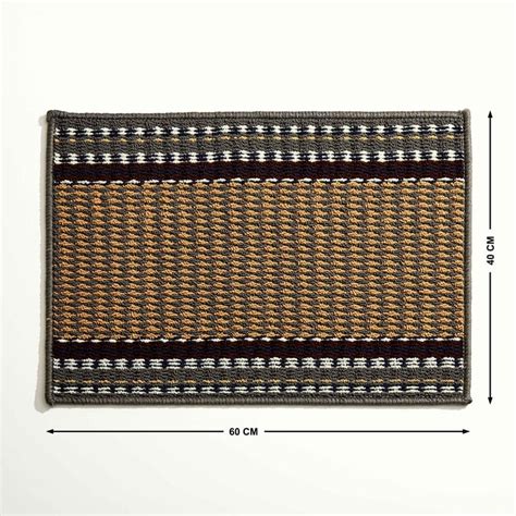 Buy Freda Zebra Polypropylene Tufted Doormat - 60x40cm from Home Centre ...