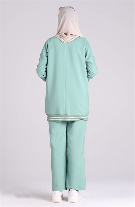 Stony Tunic Trousers Double Suit 0299-04 Sea Green 0299-04 | Sefamerve