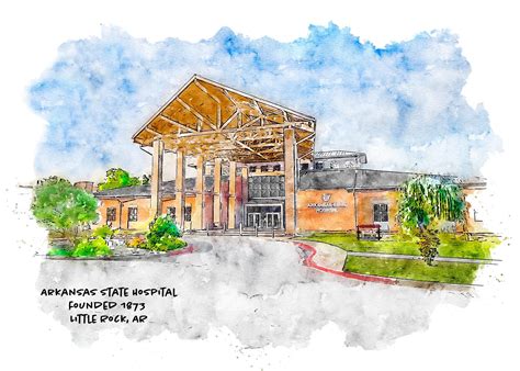 Arkansas State Hospital, Little Rock, Arkansas Art Print — She Studios