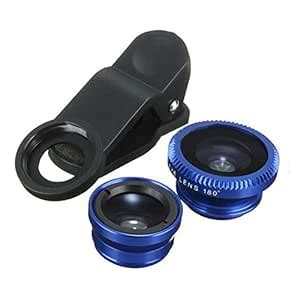 PRAV® 10X(1 Set 3 in 1 Fish Eye + Wide Angle + Macro Clip On Camera ...
