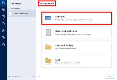 Backup Entire Computer 的图像结果