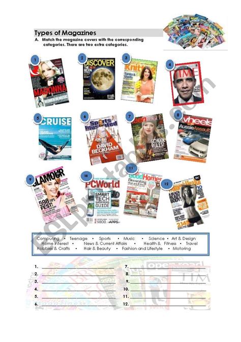 Image result for Types of Magazines