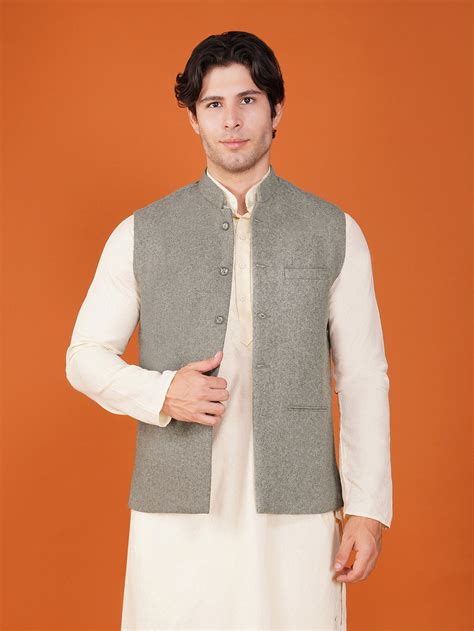 Vastraa Fusion Men's Traditional Woolen Nehru Jacket Modi Waistcoat ...