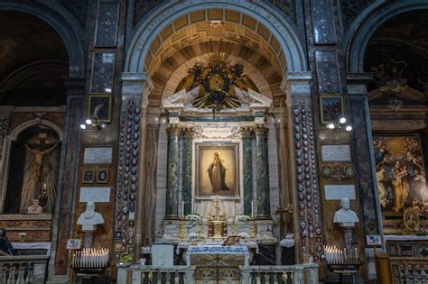 Rome, italy - june 21, 2018: panoramic view of interior of sant'andrea ...