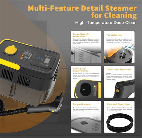 KINGBURN Handheld Pressurized Steam Cleaner， 6-Level India | Ubuy