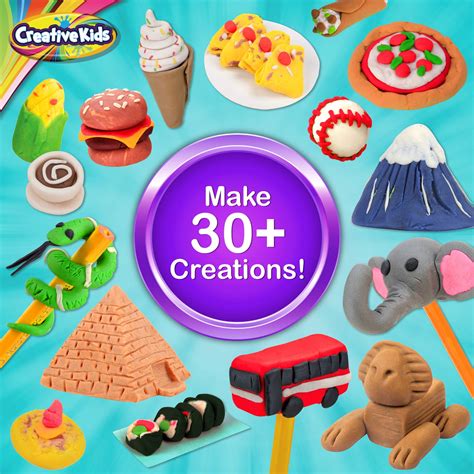 Buy Creative Kids World Tour Eraser Clay - Sculpt Over 25 Miniature ...