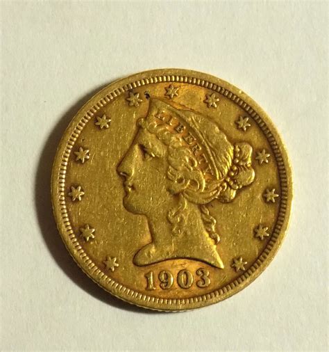 High Grade 1903 Five Dollar Liberty Gold Coin Auction