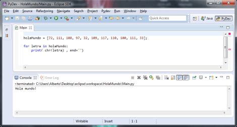 How to Code Python On Eclipse 的图像结果