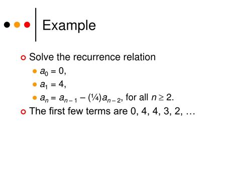 Image result for 3rd Ordered Recursive Relation Example