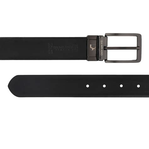 Formal Plain Leather Mens Belt - Cognac & Black – Da Milano