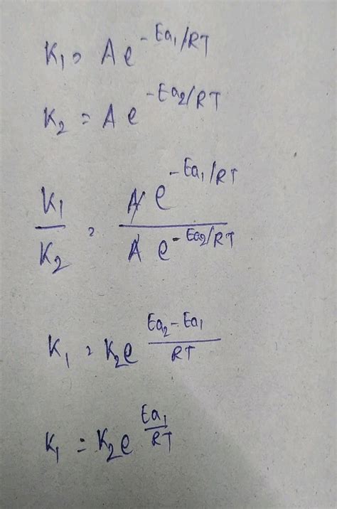 The activation energies of two reaction are Ea and E'a in the order Ea ...