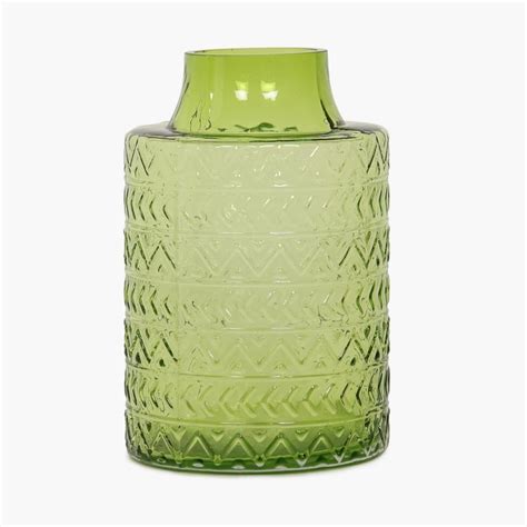 Buy Splendid Textured Glass Vase from Home Centre at just INR 1199.0
