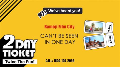 Two-day Studio tour ticket, Ramoji Film City, Hyderabad, 21 July to 30 ...