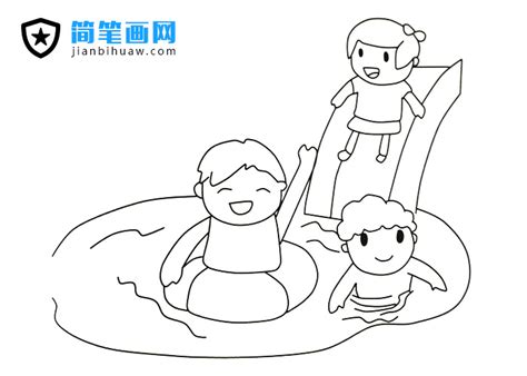 Swim简笔画 的图像结果