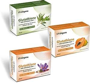 Buy LA Organo Glutathione Skin Whitening Como Pack with Tea Tree Soap ...
