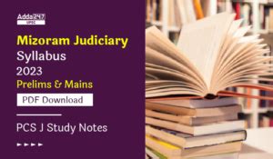 Goa PCS J Syllabus 2023, Prelims & Main PDF Download