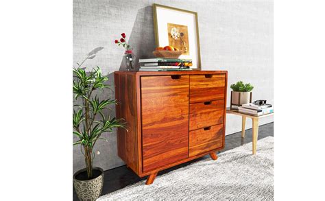 WoodPro Solid Wood Side Board Cabinet for Living Room |Reception ...