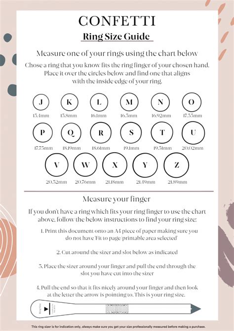 Image result for Ring Sizing Guide