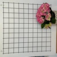Buy Black Wire Wall Grid SHELF, Free Clips, Wire Mesh Memo Board ...