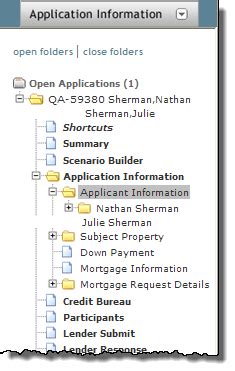 Applicant Information Section