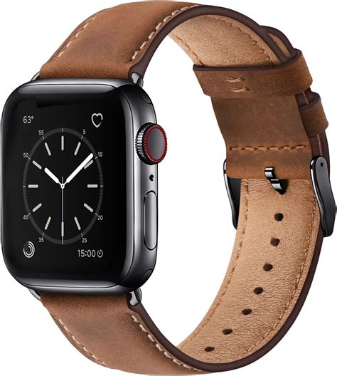 WFEAGL Leather Strap Compatible Apple Watch Straps 42mm (Series 10 ...