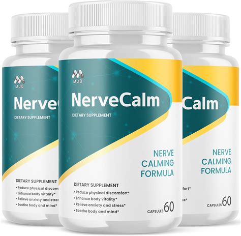 Amazon.com: (3 Pack) Nerve Calm Capsules, Official Nerve Calm Pills ...