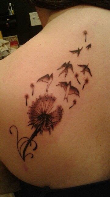 Tattoo Of Dandelion Blowing