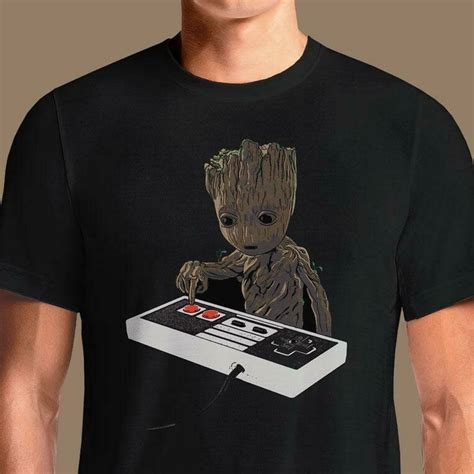 Groot T-Shirt Don't Push That Button T Shirt Womens India Baby Groot ...