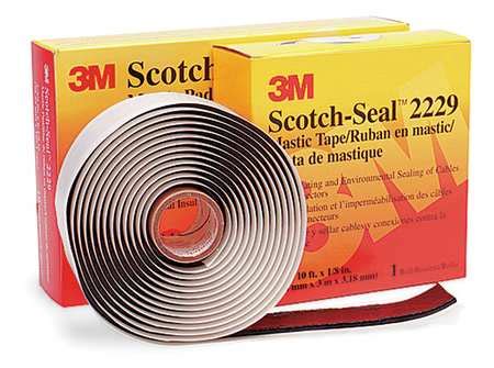 3M ElectricalTape, Vinyl, Black, 3-3/8ydL, 1inW 2229-1X10FT | Zoro
