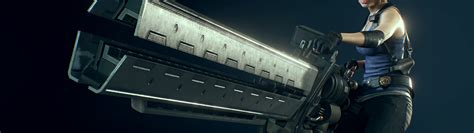 Download wallpaper girl, jill valentine, big gun, resident evil 3 ...