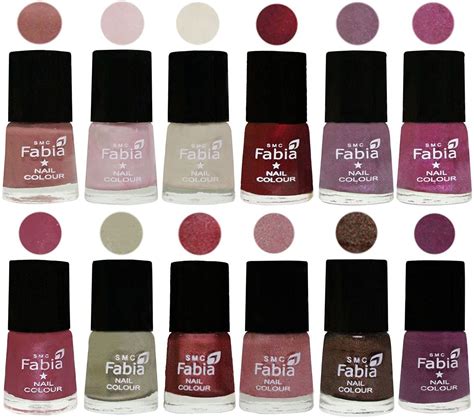 Buy SMC Fabia Platinum Collection 6 ml each Set of 12 High Shine Long ...
