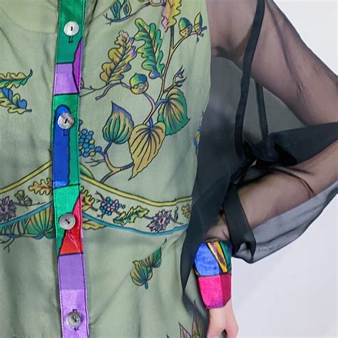 80s see through designed shirt | LEMON