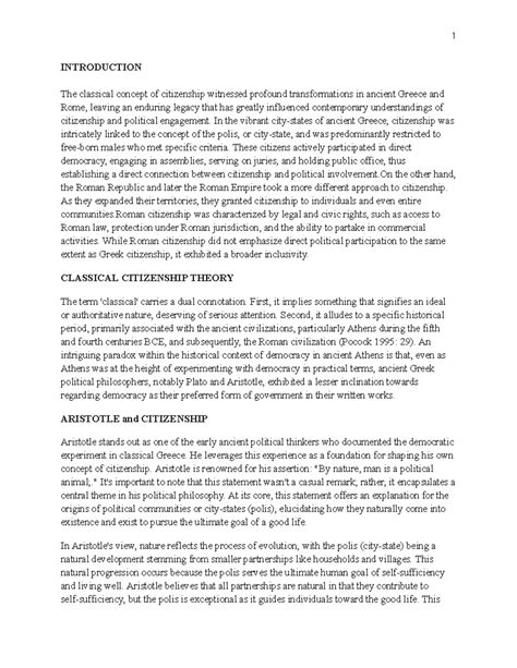 21527127,Vth SEM - INTRODUCTION The classical concept of citizenship ...